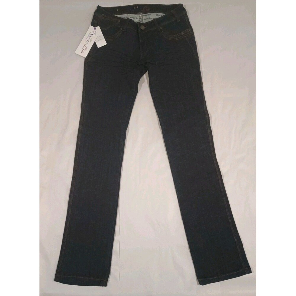NWT Devine Lio-Luv Low Rise Straight Leg Jeans - Faith Fashion Sz 30 John 4:18